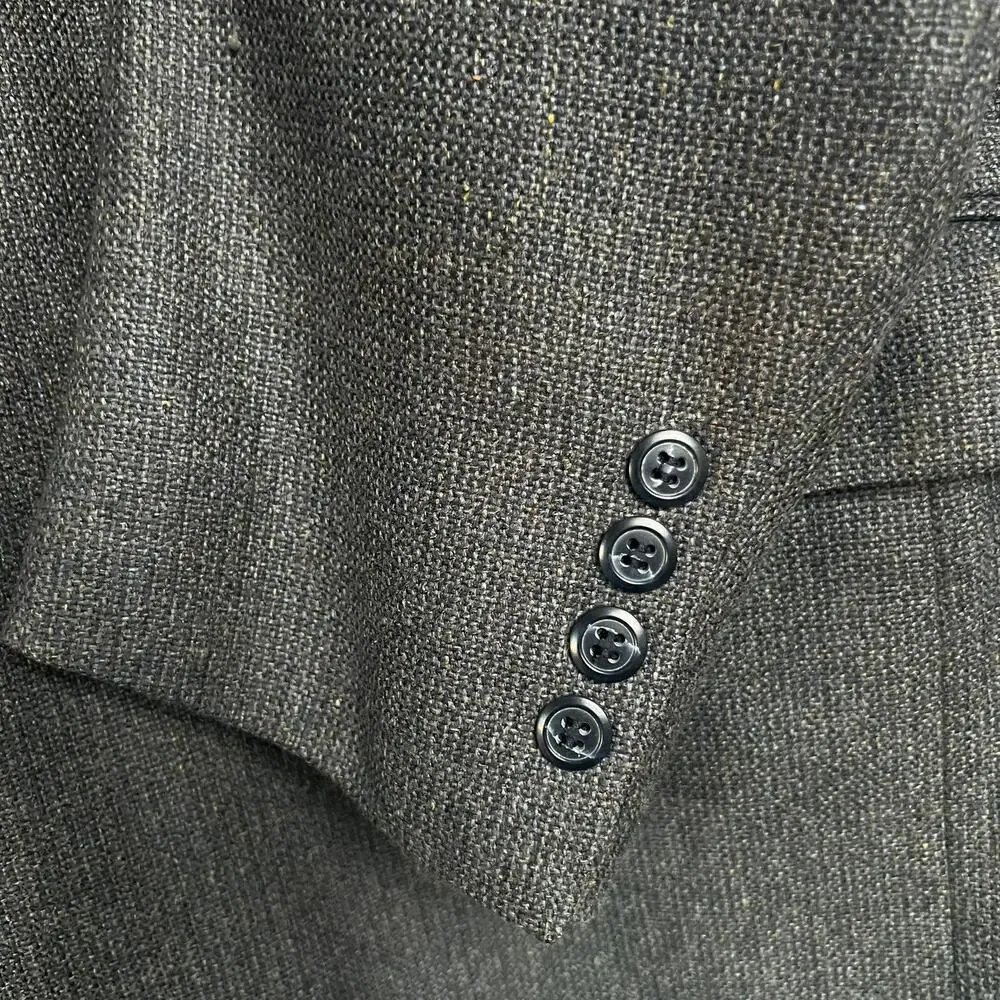 Ponto-Uomo Firenze Men's 48R Lanificio di Pray Biella Silk Wool 2-Button Blazer